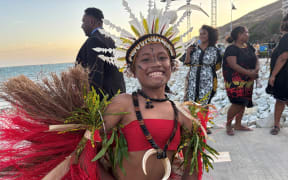 Performers welcomed leaders and dignitaries at the Papua New Guinea 50th independence state banquet at Apec Haus, Port Moresby on September 15, 2025.