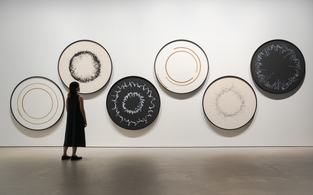 Olafur Eliasson's work Wind Writings and Sun Drawings.