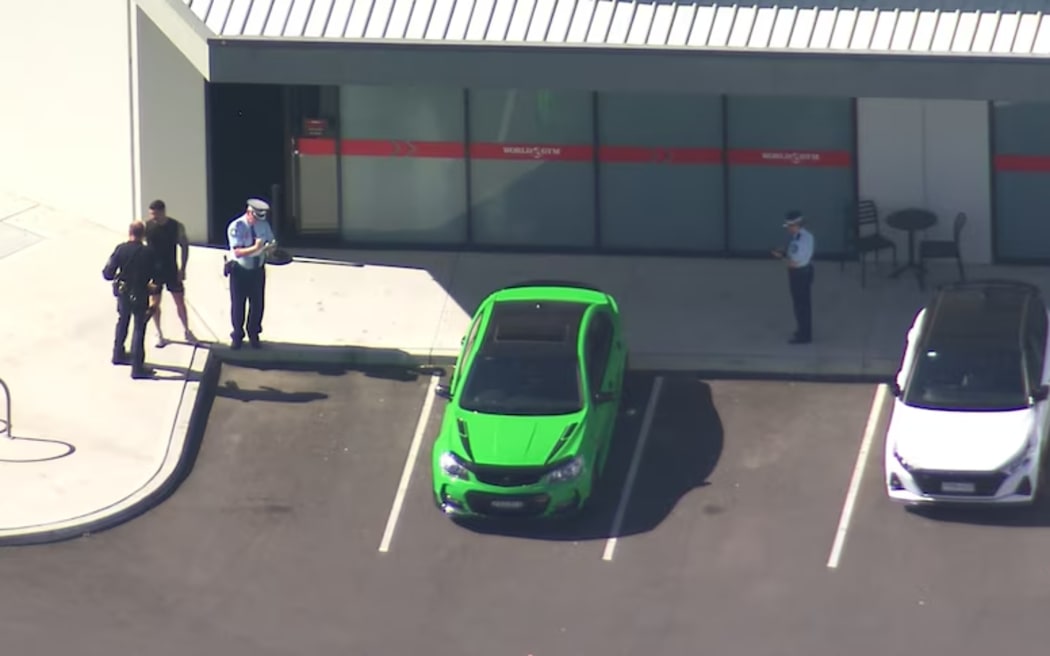 Images from the scene on Steer Road show officers setting up an exclusion area, with particular focus on a gym at the centre.