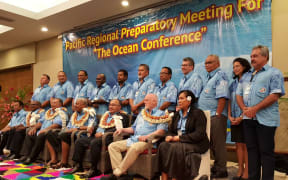 Leaders from around the Pacific met in Fiji on Friday ahead of an international oceans conference in June.