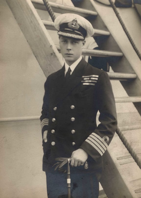 EDWARD VIII, 1894-1972, King of Great Britain, later Duke of Windsor, as Prince of Wales in naval uniform; abdicated in 1936 in order to marry the divorcée Mrs Wallis Simpson. Photograph c.1913
