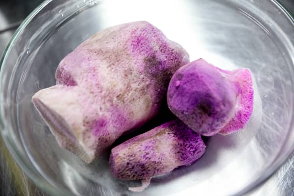 Picture shows ube the root crop.