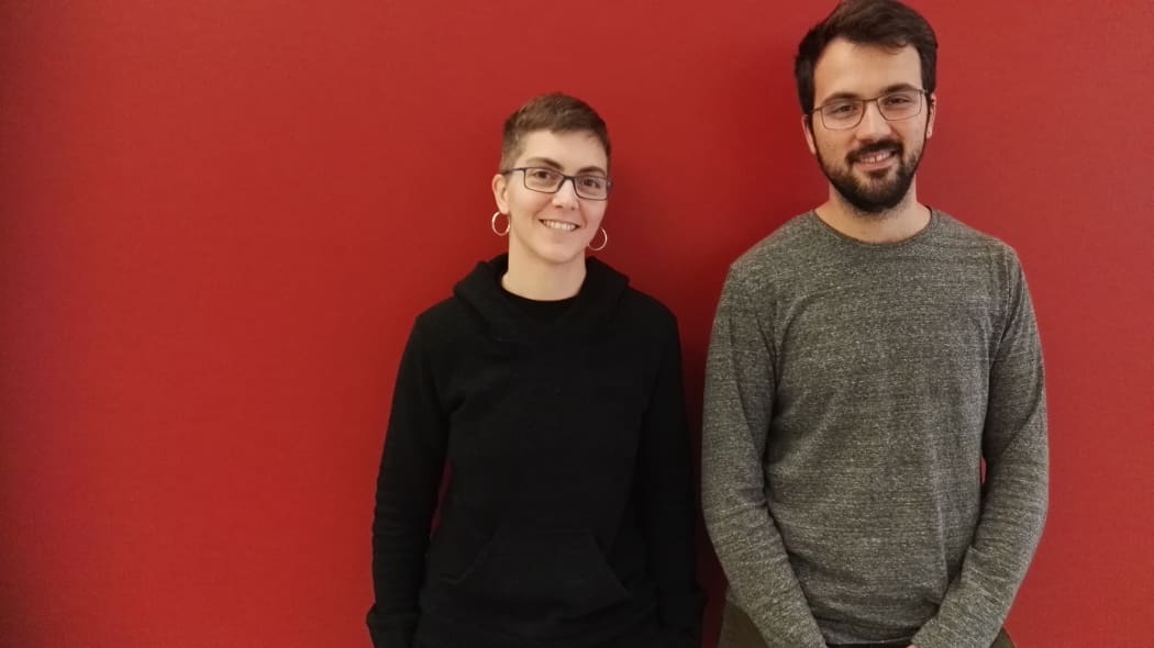 Eulalia Corbella, left, and Oriol Corbella