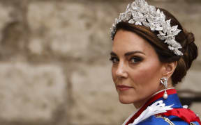 Britain's Catherine, Princess of Wales arrives at Westminster Abbey in central London on May 6, 2023, ahead of the coronations of Britain's King Charles III and Britain's Camilla, Queen Consort. - The set-piece coronation is the first in Britain in 70 years, and only the second in history to be televised. Charles will be the 40th reigning monarch to be crowned at the central London church since King William I in 1066. Outside the UK, he is also king of 14 other Commonwealth countries, including Australia, Canada and New Zealand. Camilla, his second wife, will be crowned queen alongside him, and be known as Queen Camilla after the ceremony. (Photo by Odd ANDERSEN / AFP)