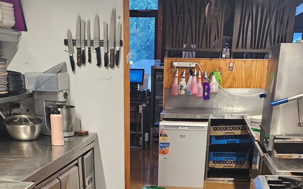 Flooding at Little River Cafe.