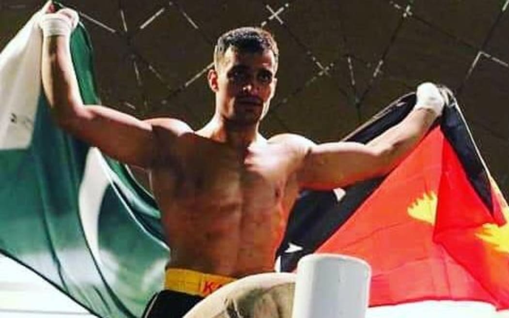 Ezatullah Kakar celebrates his victory.