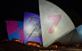 The Sydney Opera House was lit up with a controversial advertisement for a major horse race on October 9, despite days of fierce public backlash over the commercialisation of the iconic landmark.