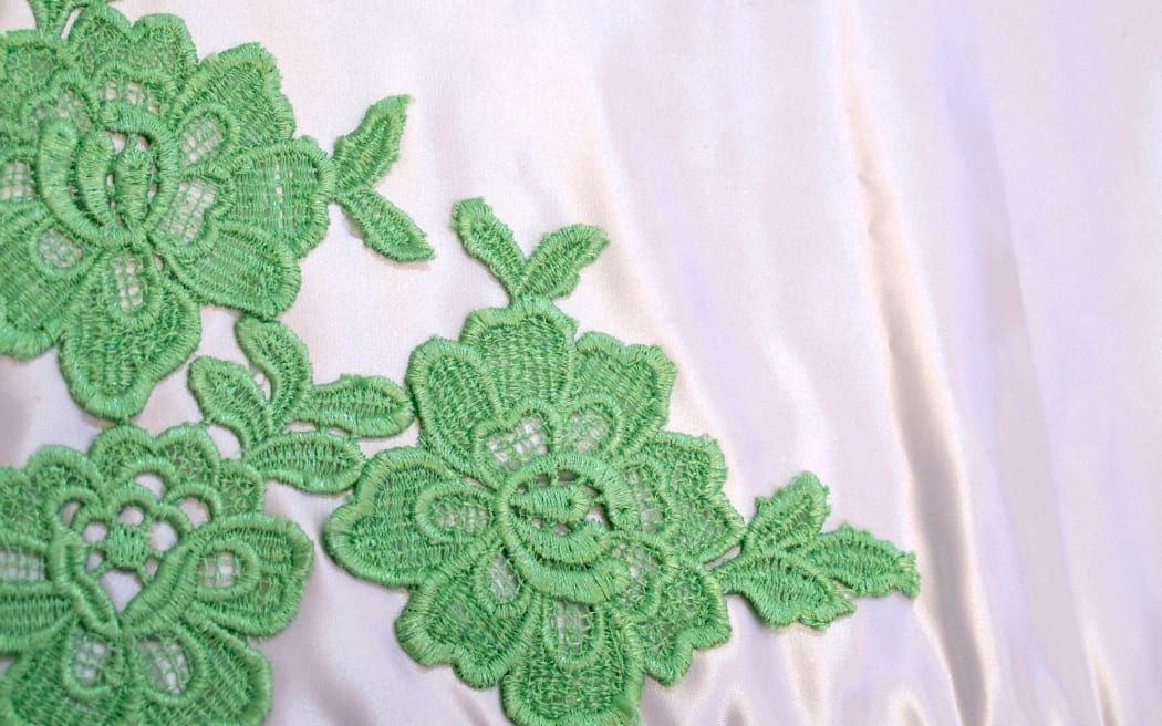 Embroidery on altar linen