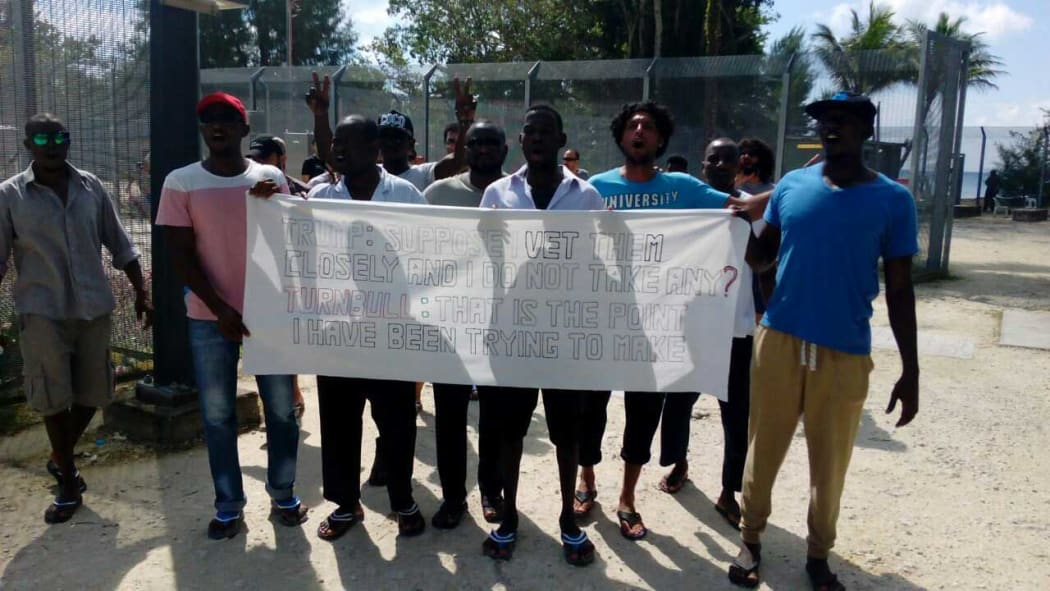 Inmates at Australia's detention centre in PNG