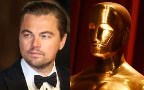 Leonardo DiCaprio and Oscars statue/trophy