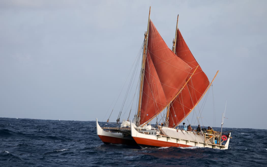 The Hawaiian ocean-going waka Hōkūleʻa is currently on a four-year, 80,000km voyage around the Pacific.
