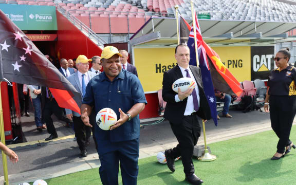 The board announcement was made in Port Moresby on Tuesday by the ARLC chairman Peter V'landys AM and NRL CEO Andrew Abdo, alongside PNG Prime Minister James Marape and Australian Minister for Pacific Island Affairs Pat Conroy.