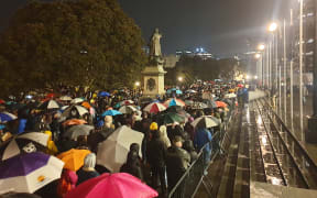 Black Lives Matter vigil in Wellington
