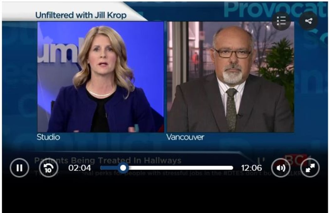 Global TV's Jill Krop was among Canadian journalists to report on spending and overcrowding at Nigel Murray's former employer, Fraser Health