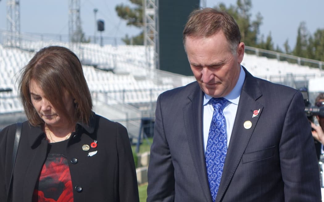 John Key and his wife Bronagh in Gallipoli.