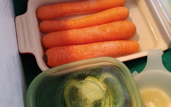 Carrots in water