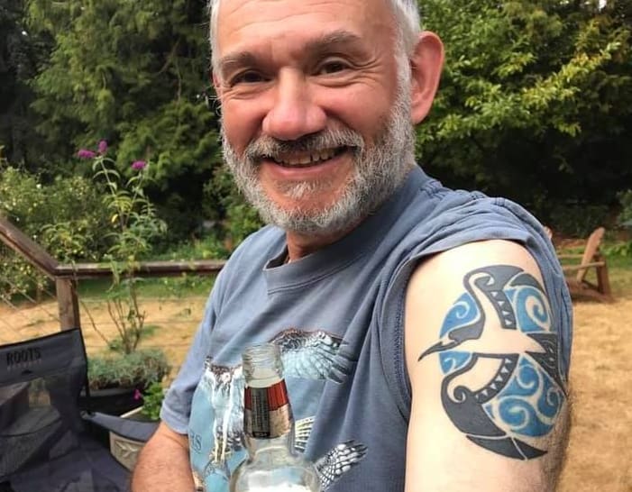 Andy Gosler and tattoo