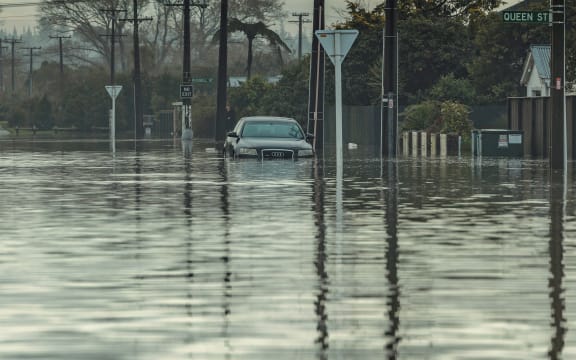 Effects of the flooding in Westport, two days later.
