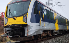 A person has died following a crash between a train and vehicle in Auckland's Penrose.
