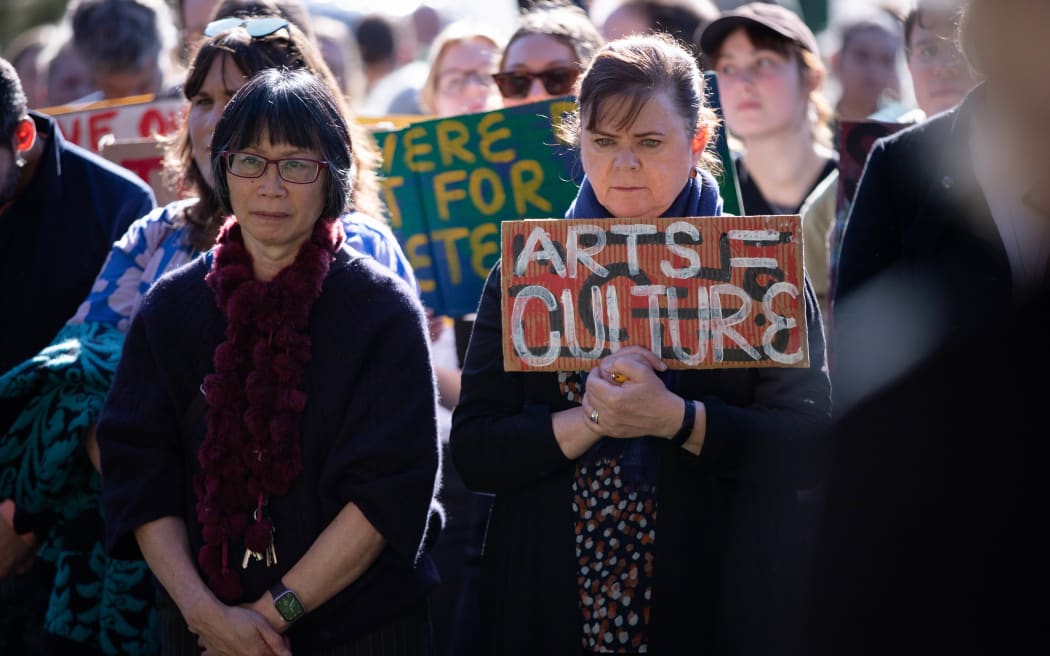 Staff and students protest proposed cuts at Victoria University