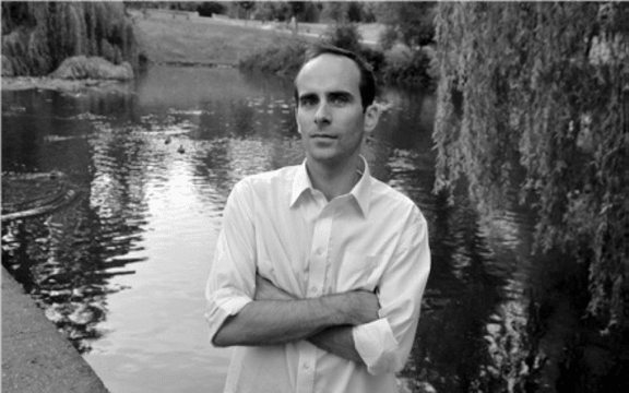 publicity shot of Czech composer Luboš Mrkvička