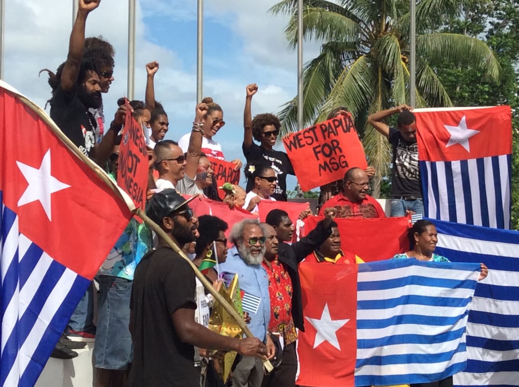 A public march in Vanuatu's capital delivered a petition to the Melanesian Spearhead Group secretariat calling for full membership for West Papua.