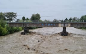 Oroua River rail over bridge outskirts of Feilding - 16 February 2026