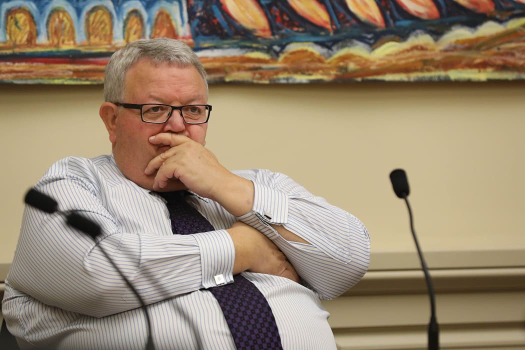 National MP Gerry Brownlee listening to evidence in Select Committee