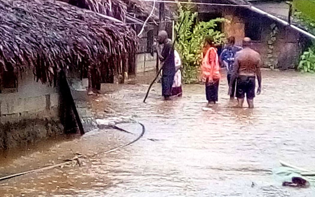 Already there is widespread flooding in Vanuatu as Cyclone Harold nears.