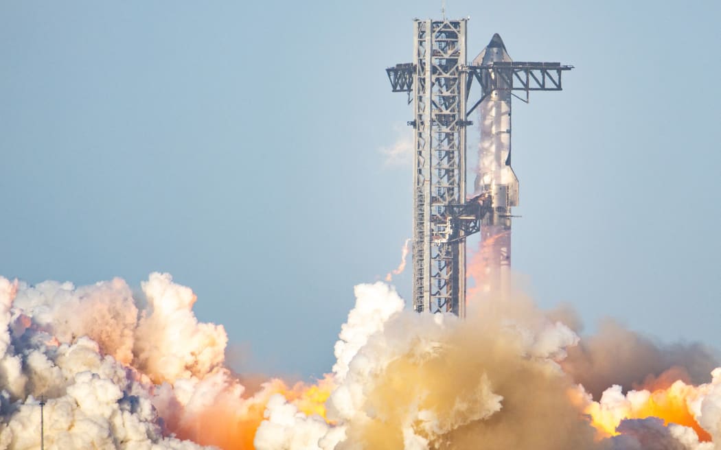 SpaceX's Starship lifts off on its eighth integrated test flight from the company's launch facilities in South Texas on March 6.