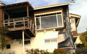 A quake-damaged Redcliffs home.