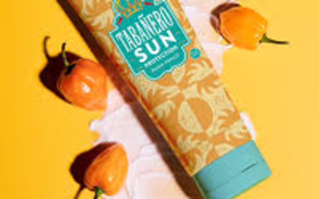 Hot sauce company Tabañero's April Fool's offering: spicy sunscreen