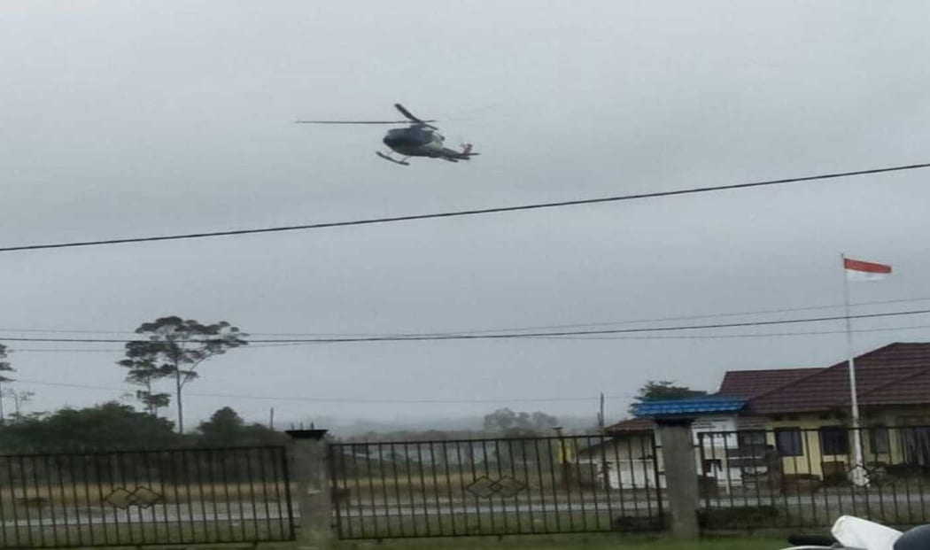 Helicopter over Nduga, July 2018