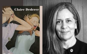Claire Dederer and the cover of her book "Monsters"