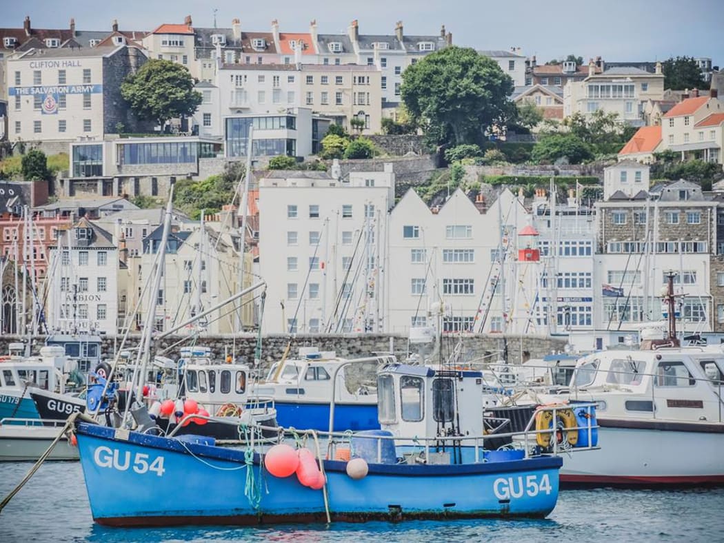 Guernsey is a Crown dependency, off the coast of France.