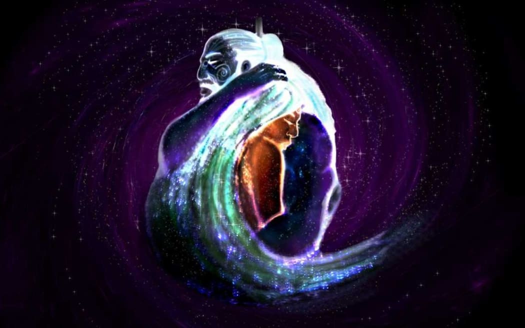 An image from one of the online series of comic books about Māori myths