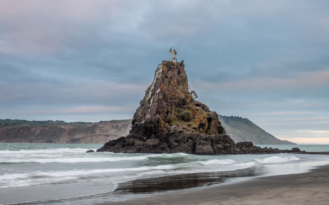Ninepin Rock, Whatipu, New Zealand