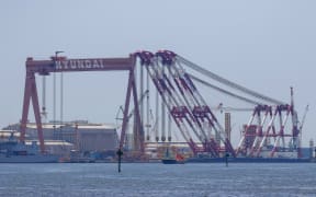 Hyundai Mipo Dockyard in Ulsan, South Korea.