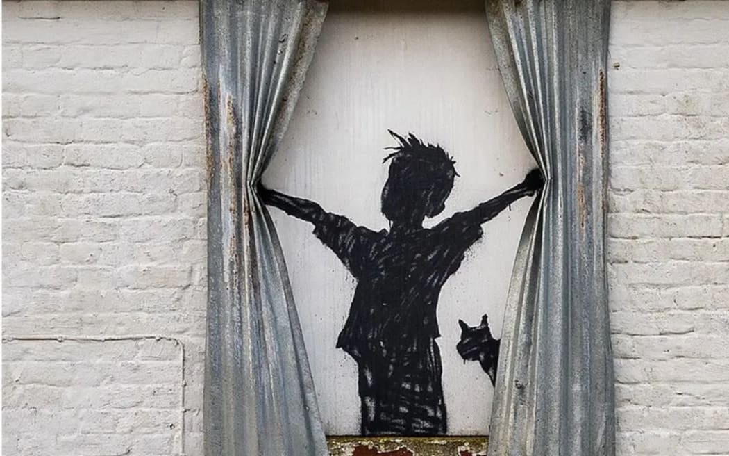 Last March, a Banksy mural entitled Morning is Broken appeared on the side of a derelict farmhouse in Kent - but the building, and artwork, were later demolished.