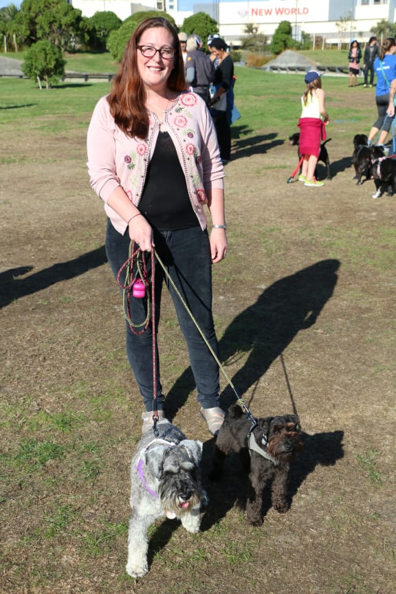 Shelley and her dogs Frida and Betty