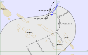 Tropical cylcone Raquel