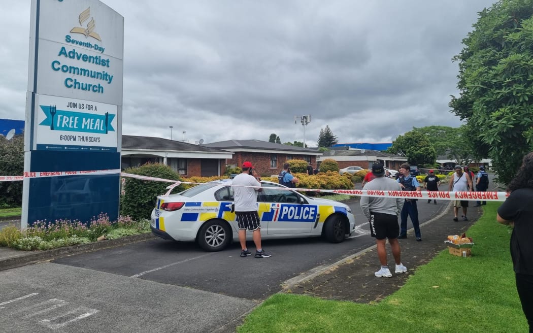 Police were called to the Papatoetoe Seventh Day Adventist Community Church in Puhinui Road, near Manukau town centre.