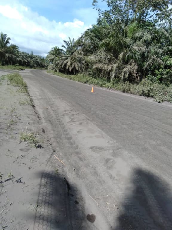 Ashfall from the latest My Ulawun eruption