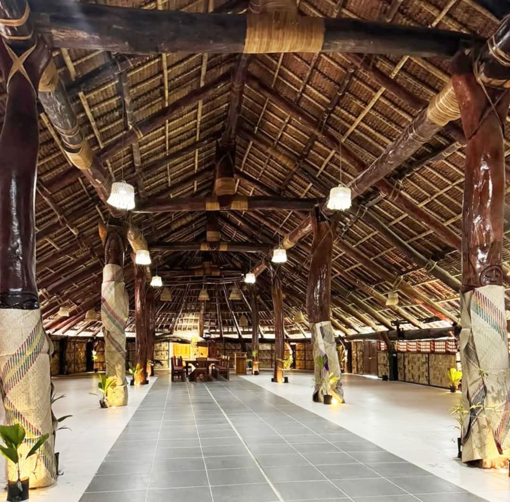 Inside the Malvatumauri nakamal ahead of its reopening. Pictured on Mar. 5, 2025.