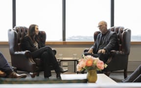 Prime Minister Jacinda Ardern meets Auckland mayor Wayne Brown, 20 October 2022.
