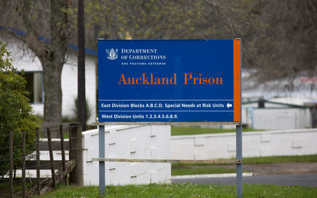 Signage outside Paremoremo Prison