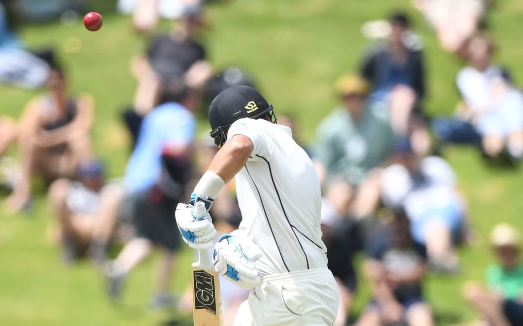 Ross Taylor gets a top edge.