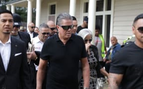 Destiny Church leader Brian Tamaki has arrived at Waitangi with hundreds of his followers.