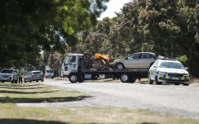 The crash happened in a 100 km/h zone, but locals said there had been roadworks on the road recently.
