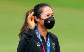 Bronze medalist Lydia Ko (NZL) during the medal ceremony.
Round 4 of the Tokyo 2020 Olympic Games Women's Golf at Kasumigaseki Country Club, Japan on Saturday 7th August 2021.
Copyright photo: John Cowpland / www.photosport.nz